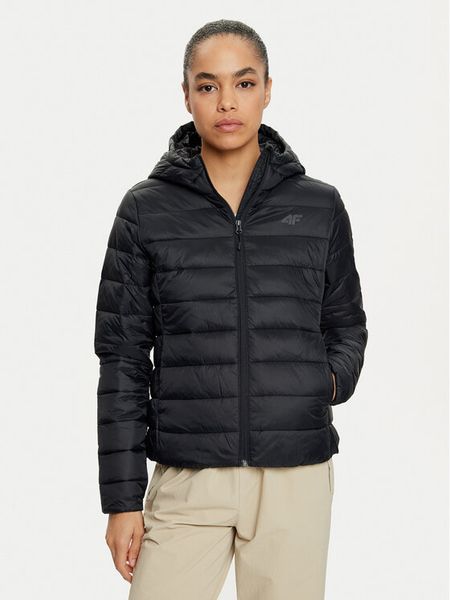 4F Kurtka zimowa 4FWAW24TDJAF468 Czarny Slim Fit. Czarne kurtki 4f, na zimę, m, bez wzorów, z syntetyku, bez kaptura. Za 249,99 zł.