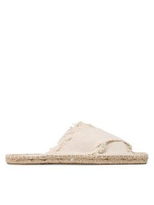 Jenny Fairy Espadryle HZF067-01 Beżowy. Brązowe espadryle Jenny Fairy, bez wzorów, z materiału, bez obcasa. Za 99,99 zł.