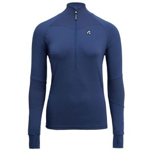 Bluza do narciarstwa biegowego z półgolfem damska Silvini Latera. Niebieskie bluzy SILVINI, xl, bez wzorów, bez kaptura. W wyprzedaży za 192,49 zł.