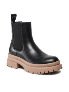 Jenny Fairy Botki WS5795-20 Czarny. Czarne botki Jenny Fairy, bez wzorów, ze skóry, bez obcasa, na płaskiej podeszwie, bez zapięcia. Za 135,99 zł.