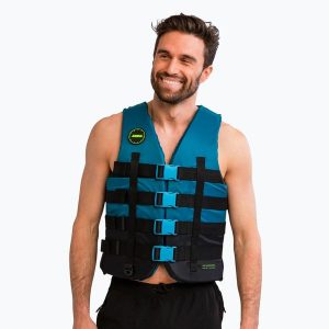 Kamizelka asekuracyjna JOBE 4 Buckle. Czarne kamizelki JOBE, l, bez wzorów, bez kołnierzyka, bez ramiączek, bez kaptura. Za 229,99 zł.