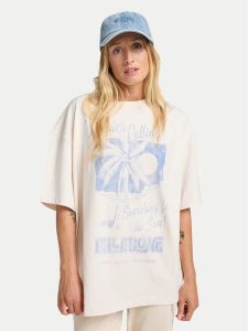 Billabong T-Shirt This Sunny Time EBJZT00479 Biały Loose Fit. Białe t-shirty Billabong, m, bez wzorów, z bawełny, bez kołnierzyka, bez ramiączek. Za 159,99 zł.