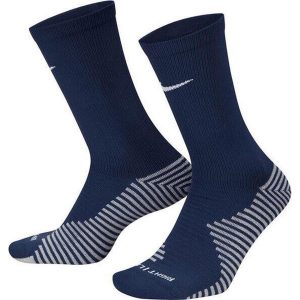 Skarpety Sportowe piłkarskie Nike Strike Crew. Niebieskie skarpetki Nike, bez wzorów. Za 45,00 zł.