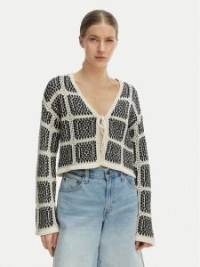 ONLY Kardigan Loa 15356436 Beżowy Regular Fit. Brązowe kardigany ONLY, z syntetyku. Za 169,99 zł.