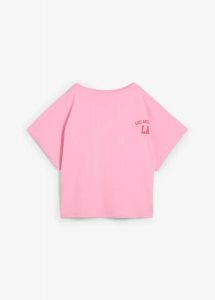 T-shirt oversize. Czerwone t-shirty bonprix, bez wzorów, z bawełny, bez kołnierzyka, bez ramiączek. Za 69,99 zł.