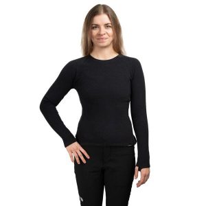 Koszulka Trekkingowa Damska Naturehike Crew Neck Reversible Women czarna m. Czarne bluzki NATUREHIKE, m, bez wzorów, sportowe, bez kołnierzyka, bez ramiączek. Za 198,99 zł.