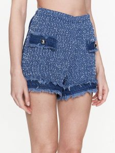 Pinko Szorty materiałowe 100405 A0I3 Niebieski Regular Fit. Niebieskie szorty Pinko, bez wzorów, z bawełny. Za 979,99 zł.
