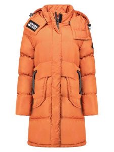 Geographical Norway Kurtka zimowa "Dalmira" w kolorze pomarańczowym rozmiar: XXL. Pomarańczowe kurtki Geographical Norway, na zimę, xxl, bez wzorów, z puchu, bez kaptura. Za 308,91 zł.