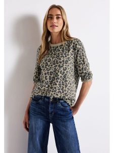 Street One Bluza w kolorze beżowo-antracytowym rozmiar: 42. Brązowe bluzy Street One, bez wzorów, bez kaptura. Za 136,13 zł.