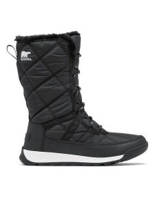 Sorel Śniegowce Whitney II Plus Tall Lac 2088261010 Czarny. Czarne buty zimowe Sorel, z materiału, bez obcasa, bez zapięcia. Za 509,99 zł.