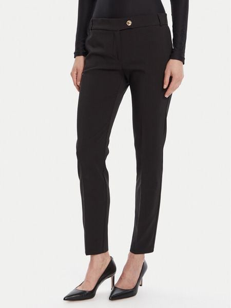 Rinascimento Chinosy CFC0126225003 Czarny Slim Fit. Czarne chinosy Rinascimento, bez wzorów, z syntetyku. Za 259,99 zł.