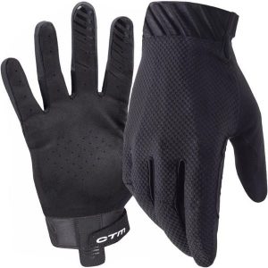 Rękawiczki rowerowe długie dla dorosłych MTB Enduro CTM Pathyst. Czarne rękawiczki CTM, bez wzorów. Za 139,00 zł.