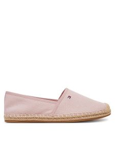 Tommy Hilfiger Espadryle Flag Canvas Espadrille FW0FW08541 Różowy. Czerwone espadryle TOMMY HILFIGER, bez wzorów, z materiału, bez obcasa. Za 179,99 zł.