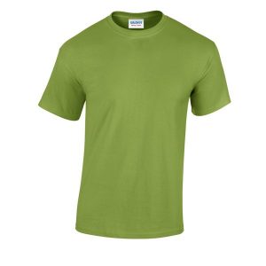 Ciężka Bawełniana Koszulka Unisex Dla Dorosłych. Zielone bluzki GILDAN, s, bez wzorów, z bawełny, sportowe, bez kołnierzyka, bez ramiączek. Za 30,99 zł.