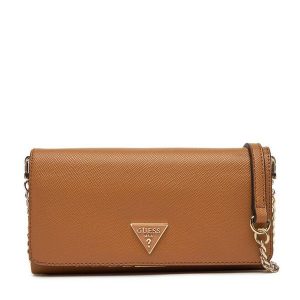 Torebka Guess. Brązowe torebki klasyczne Guess, z aplikacjami, bez dodatków. Za 319,99 zł.