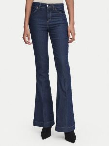 Rinascimento Jeansy CFC0129957003 Niebieski Bootcut Fit. Niebieskie jeansy Rinascimento, bez wzorów, z bawełny. Za 469,99 zł.