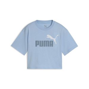 Młodzieżowa krótka koszulka Essentials 2 Colour z logo PUMA No. 1 PUMA. Niebieskia bluzki Puma, l, bez wzorów, z gumy, młodzieżowe, bez kołnierzyka, bez ramiączek. Za 79,00 zł.