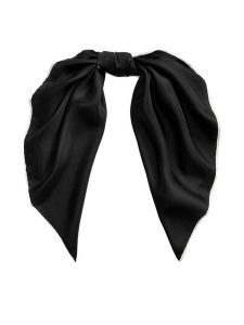 LAUREN RALPH LAUREN Chusta 454966215001 Czarny. Czarne apaszki i chusty Lauren Ralph Lauren, bez wzorów, z jedwabiu. Za 229,99 zł.