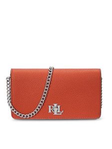 LAUREN RALPH LAUREN Torebka 432942073009 Pomarańczowy. Brązowe torebki klasyczne Lauren Ralph Lauren, bez wzorów, ze skóry, bez dodatków. Za 569,99 zł.
