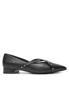 KARL LAGERFELD Baleriny Kerrie KL40155 Czarny. Czarne balerinki KARL LAGERFELD, bez wzorów, ze skóry, bez obcasa, bez zapięcia. Za 479,99 zł.
