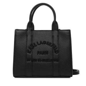 Torebka KARL LAGERFELD. Czarne torebki klasyczne KARL LAGERFELD, bez wzorów, bez dodatków. Za 649,99 zł.