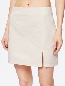 Moss Copenhagen Spódnica mini Cyrilla 17258 Écru Slim Fit. Zielone spódnice Moss Copenhagen, s, bez wzorów, z bawełny, mini. Za 229,99 zł.