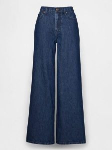 GAP Dżinsy - Comfort fit - w kolorze granatowym rozmiar: W35. Niebieskie jeansy GAP, bez wzorów, z bawełny, z podwyższonym stanem. Za 153,71 zł.