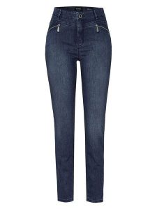 Rosner Dżinsy "Audrey" - Skinny fit - w kolorze granatowym rozmiar: 40/L30. Niebieskie jeansy Rosner, bez wzorów, z podwyższonym stanem. Za 201,55 zł.