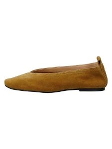 GANT Footwear Skórzane baleriny "Chadii" w kolorze karmelowym rozmiar: 42. Brązowe balerinki GANT Footwear, bez wzorów, bez obcasa, bez zapięcia. Za 319,45 zł.