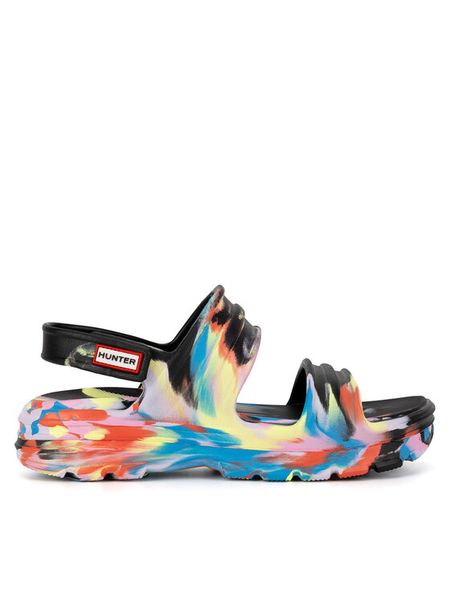Hunter Sandały WFD4038EVA-BLK Kolorowy. Sandały Hunter, bez wzorów, z syntetyku, bez obcasa, na płaskiej podeszwie, bez zapięcia. Za 249,99 zł.