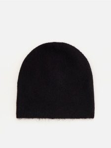 Czapka beanie - ciemnofioletowy. Fioletowe czapki Reserved, bez wzorów. Za 59,99 zł.