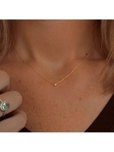 OR Carats Złoty naszyjnik z diamentami - dł. 40 cm rozmiar: onesize. Żółte naszyjniki OR Carats, z diamentem, złote. Za 956,99 zł.