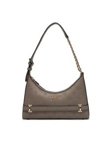 Guess Torebka HWPD96 30180 Brązowy. Brązowe listonoszki Guess, z aplikacjami, ze skóry, bez dodatków. Za 599,99 zł.