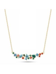 Les Favorites Pozłacany naszyjnik z elementem ozdobnym - dł. 40 cm rozmiar: onesize. Żółte naszyjniki Les Favorites, z cyrkonią, pozłacane. Za 100,99 zł.