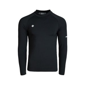 Koszulka termiczna Coslada: ciepło, oddychalność i wygoda podczas przygód na świ. Czarne koszule nocne Izas, bez wzorów, z nylonu, bez ramiączek. Za 269,52 zł.