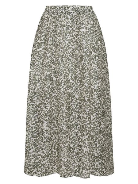 MOSS COPENHAGEN Spódnica w kolorze kremowo-oliwkowym rozmiar: M. Brązowe spódnice Moss Copenhagen, na co dzień, m, bez wzorów, maxi. Za 249,95 zł.