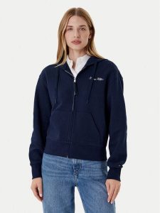 Tommy Hilfiger Bluza Script WW0WW45742 Granatowy Regular Fit. Niebieskie bluzy TOMMY HILFIGER, m, bez wzorów, z bawełny, bez kaptura. Za 379,99 zł.