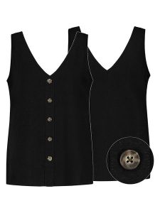 Eight2Nine Top w kolorze czarnym rozmiar: XL. Czarne topy Eight2Nine, xl, bez wzorów, bez kołnierzyka, bez ramiączek. Za 82,99 zł.