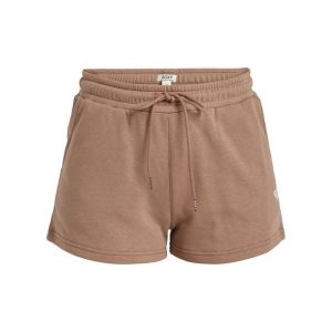 Szorty z elastycznym pasem SURF STOKED Brązowy Kobiety. Brązowe szorty Roxy, bez wzorów, z bawełny. Za 159,99 zł.