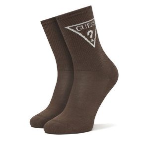 Skarpety długie Guess. Brązowe skarpetki Guess, z aplikacjami. Za 59,99 zł.