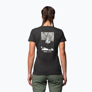 Koszulka wspinaczkowa damska Country Stamina onyx. Czarne koszulki sportowe WILD COUNTRY, bez wzorów, bez ramiączek. Za 129,99 zł.