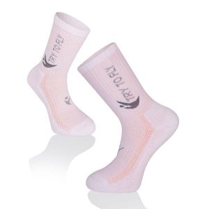 Skarpety tenisowe bawełniane białe. Białe skarpetki TRY TO FLY, bez wzorów, z bawełny. W wyprzedaży za 53,62 zł.