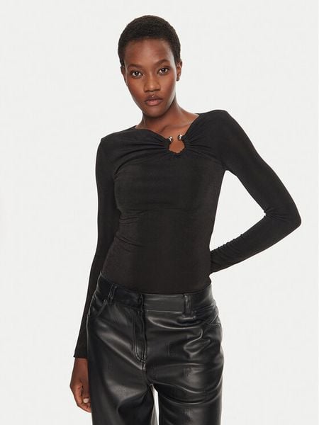 Hugo Body 50525729 Czarny Regular Fit. Czarne body i gorsety Hugo, bez wzorów, z syntetyku. Za 309,99 zł.