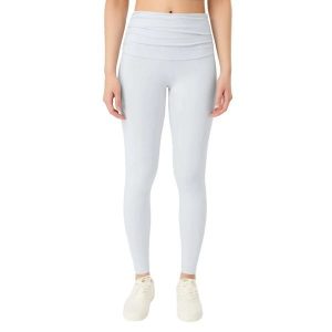 Damskie legginsy Mandala Pilates. Niebieskie legginsy MANDALA, bez wzorów, z bawełny. Za 314,50 zł.