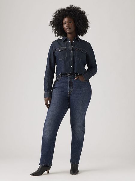 Levi's Dżinsy "501" - Regular fit - w kolorze niebieskim rozmiar: W28/L30. Niebieskie jeansy Levi's®, z aplikacjami, z podwyższonym stanem. Za 259,95 zł.
