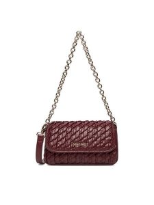 Nine West Torebka CEO-DAKOTA-I-LDA8006 Bordowy. Czerwone torebki klasyczne Nine West, bez wzorów, z materiału, bez dodatków. Za 229,99 zł.