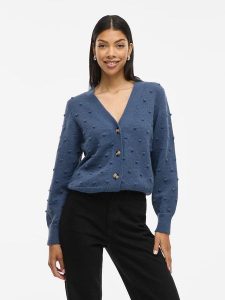 Vila Kardigan "Vituli" w kolorze niebieskim rozmiar: L. Niebieskie kardigany Vila. Za 144,24 zł.