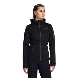 Kurtka softshell damska Kilpi BELTRA-W. Czarne kurtki Kilpi, l, bez wzorów, z softshellu, bez kaptura. Za 370,41 zł.