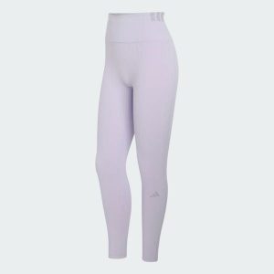 Legginsy All Me Rib. Czarne legginsy ADIDAS, bez wzorów, z elastanu, z podwyższonym stanem. Za 279,00 zł.