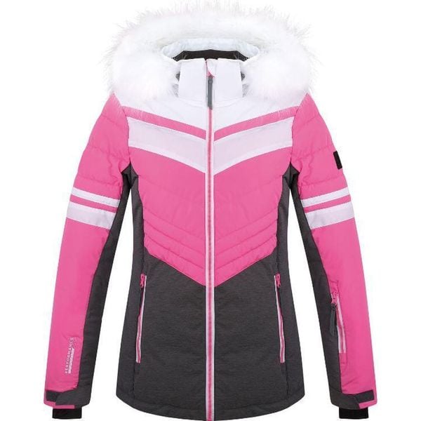 Glemo LOAP Orinna Kurtka narciarska damska M — wodoodporna. Czerwone kurtki ZONE PERFECT, na zimę, m, bez wzorów, bez kaptura. Za 497,99 zł.